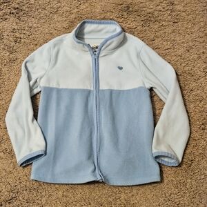Oshkosh B'gosh Blue Fleece Zip Up Jacket Sz 3T